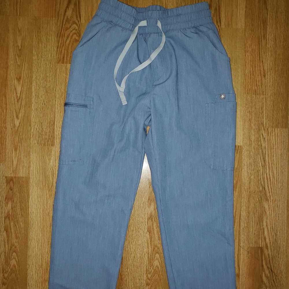 FIGS High waisted Yola Small Heather Indigo